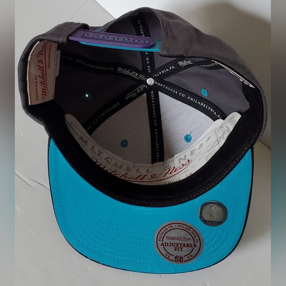 Mitchell & Ness NBA Charlotte Hornets Splatter Retro Snapback Hat Cap - NWOT - Picture 4 of 11